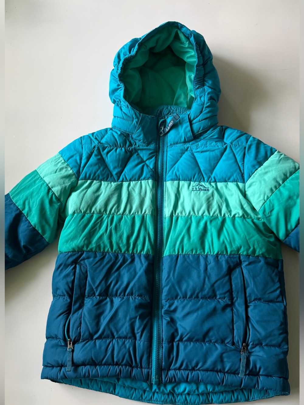 LL Bean Downtek Unisex Down Puffer Jacket Coat Lined